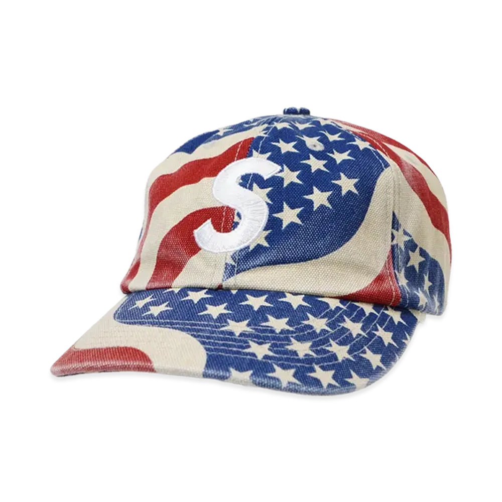Supreme Pigment Coated S Logo 6-Panel "Flag"