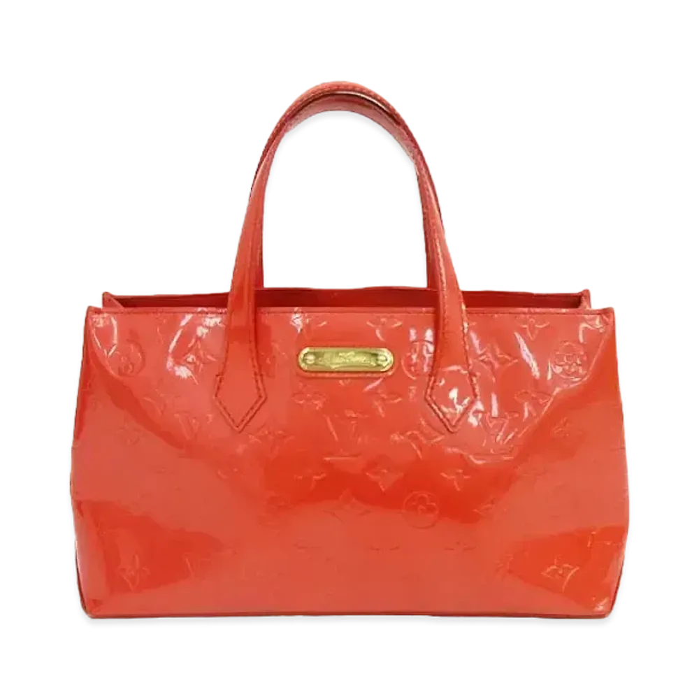 Louis Vuitton Wilshire Bluebird Monogram Vernis "Orange Sunset"