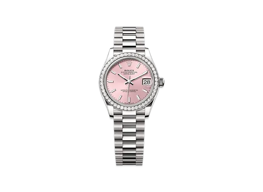 ROLEX Datejust 31mm White Gold Diamond 278289RBR "Pink"