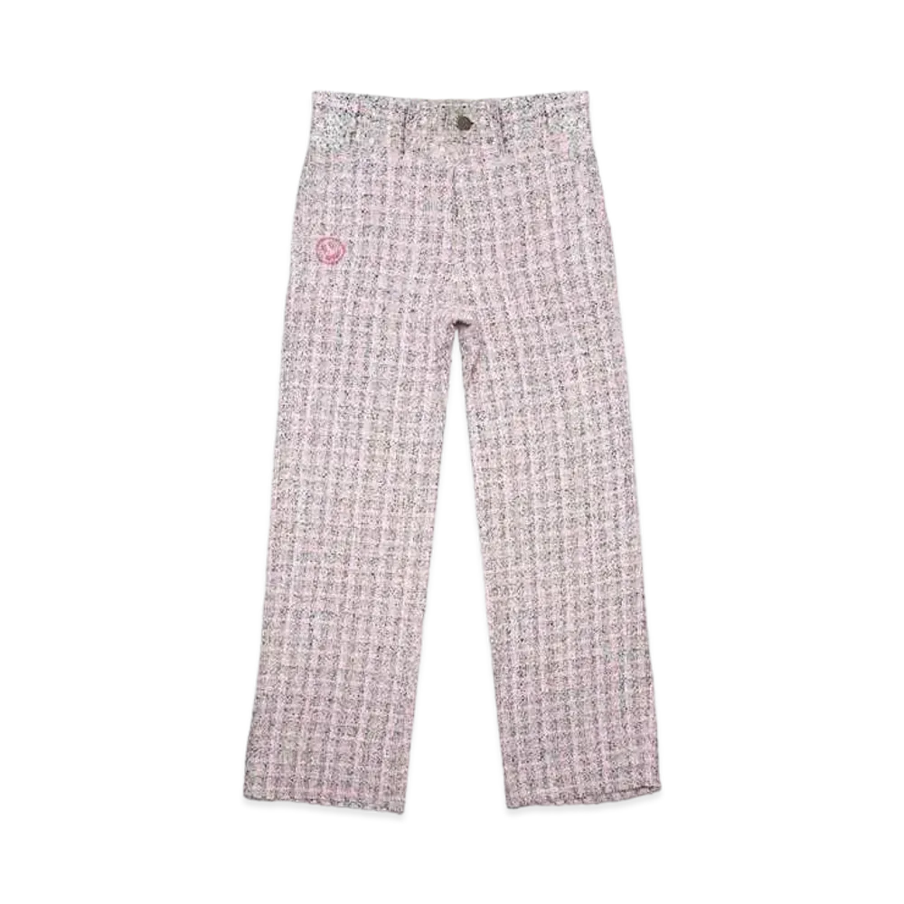 drew house boucle relaxed fit chino "Pink"