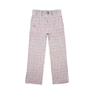 drew house boucle relaxed fit chino "Pink"