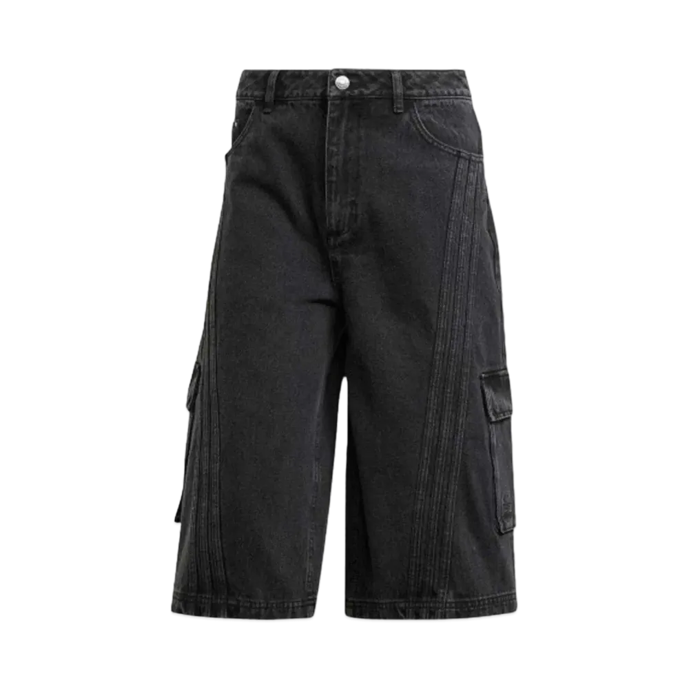 adidas Adilenium Season 2 Denim Capri Shorts (Gender Neutral) "Black"