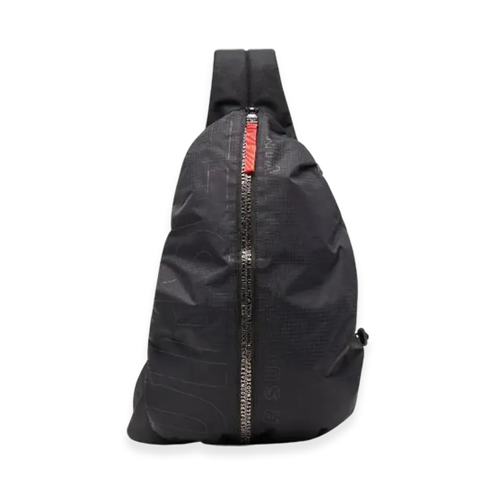 Diesel Zip-D Sling Bag x Zip-D-Sling Backpack In Check-Jacquard Shell "Black"