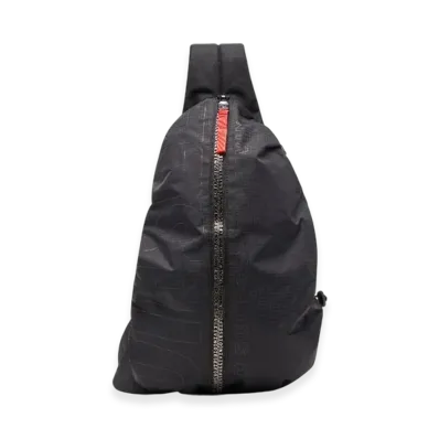 Diesel Zip-D Sling Bag x Zip-D-Sling Backpack In Check-Jacquard Shell "Black"