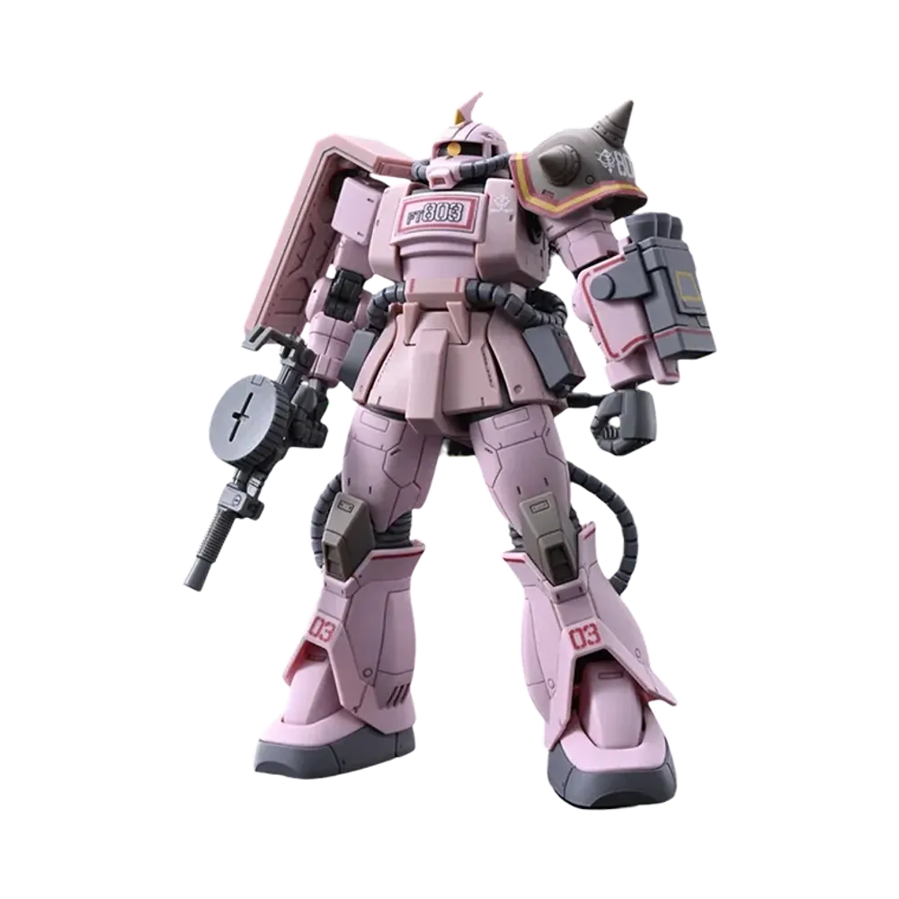 BANDAI "HIGH GRADE" -MOBILE SUIT GUNDAM THE ORIGIN- HG 1/144 Zaku Desert Type Pink Panther Squadron Machine