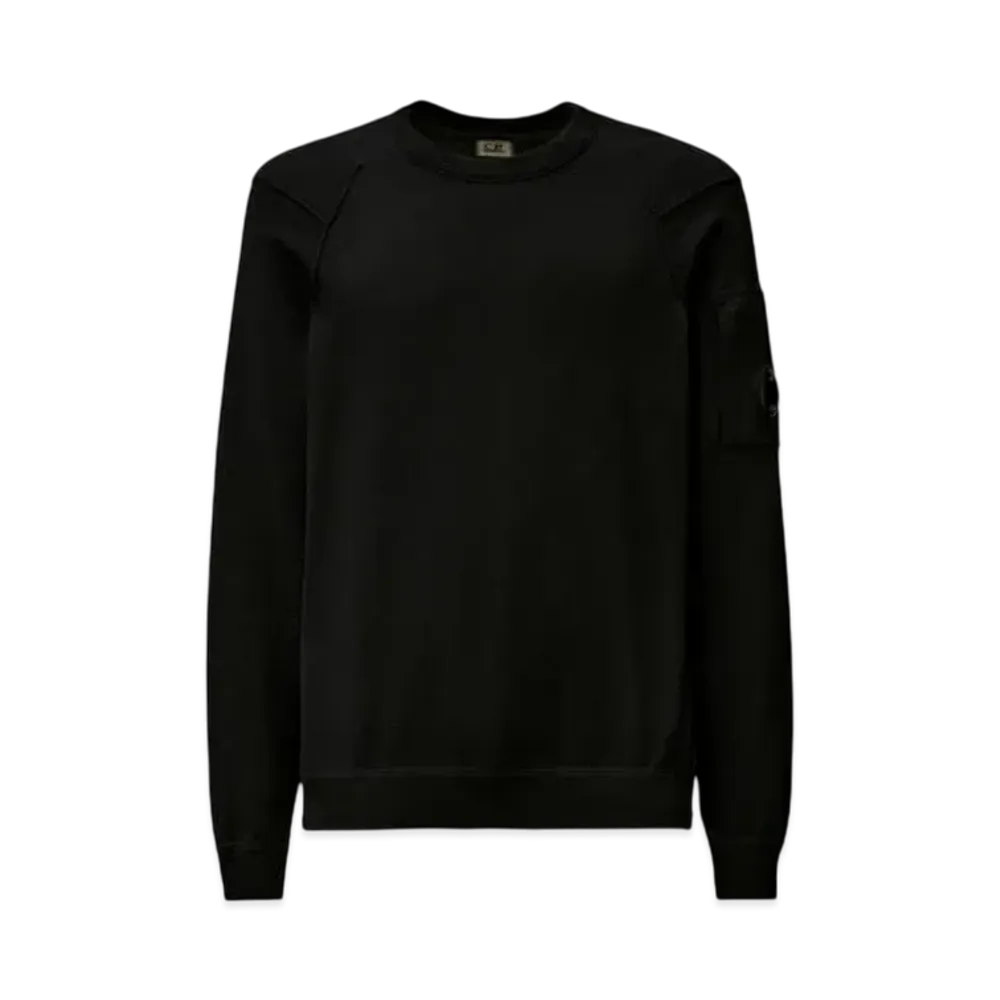 C.P. Company Sea Island Crewneck Lens Knit "Total Eclipse Blue"