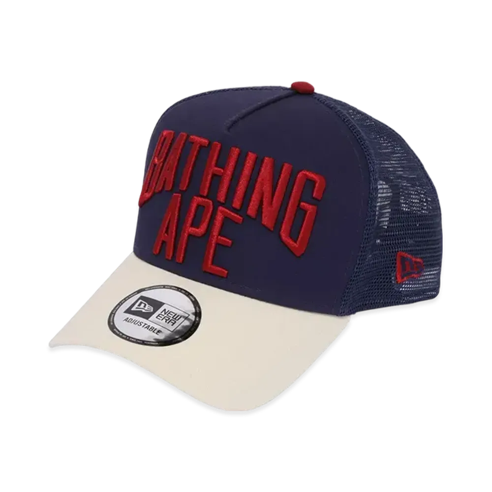 A BATHING APE Nyc Logo New Era 9Forty Cap "Navy"