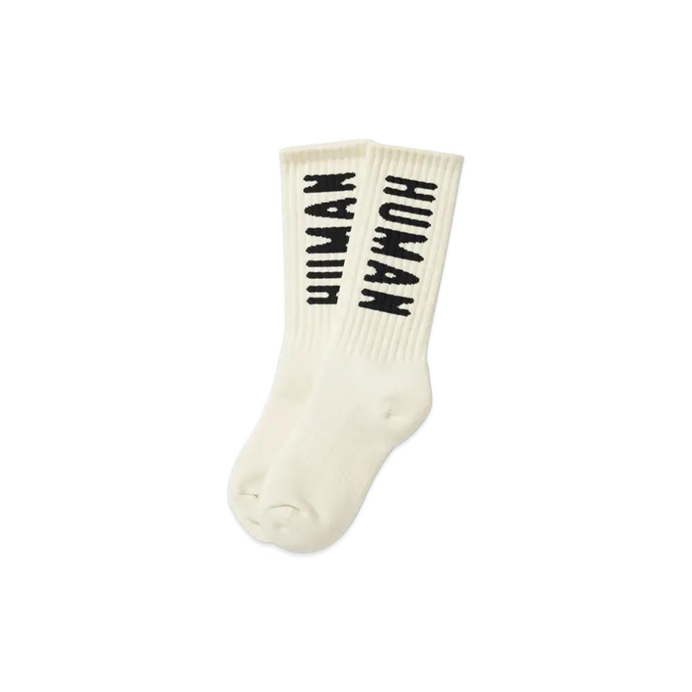 HUMAN MADE HM Logo Socks "White"