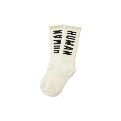 HUMAN MADE HM Logo Socks "White"