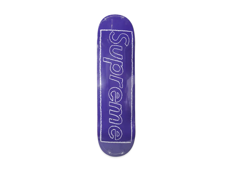 Supreme x KAWS Chalk Logo Skateboard "Purple"