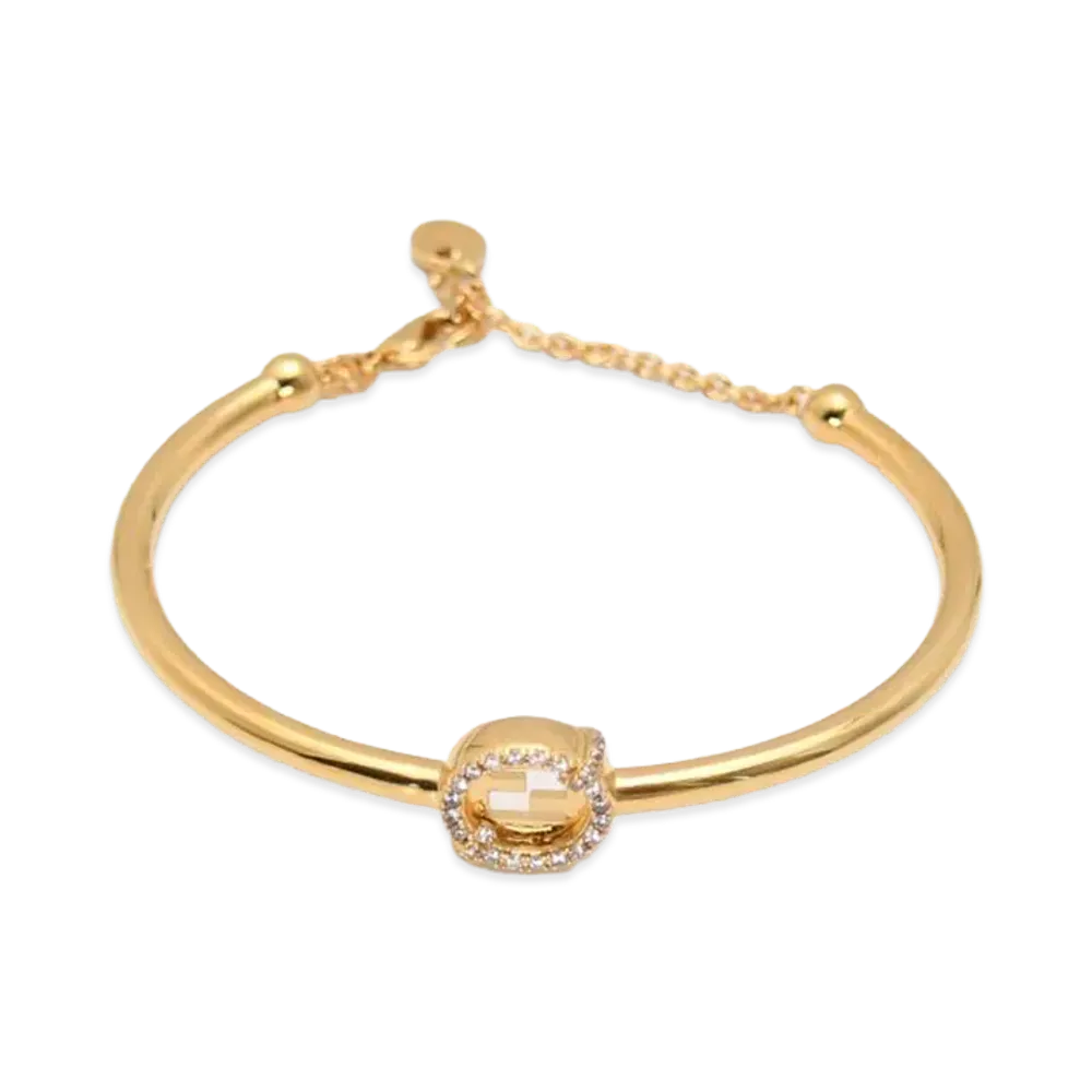 FENDI Women's Ever Round Bracelet "Gold"