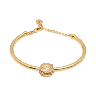 FENDI Women's Ever Round Bracelet "Gold"