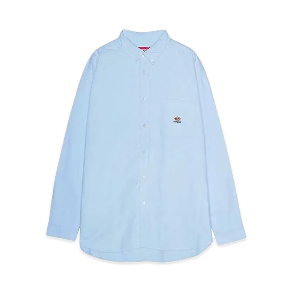 Supreme Loose Fit Flannel Oxford Shirt "Light Blue"