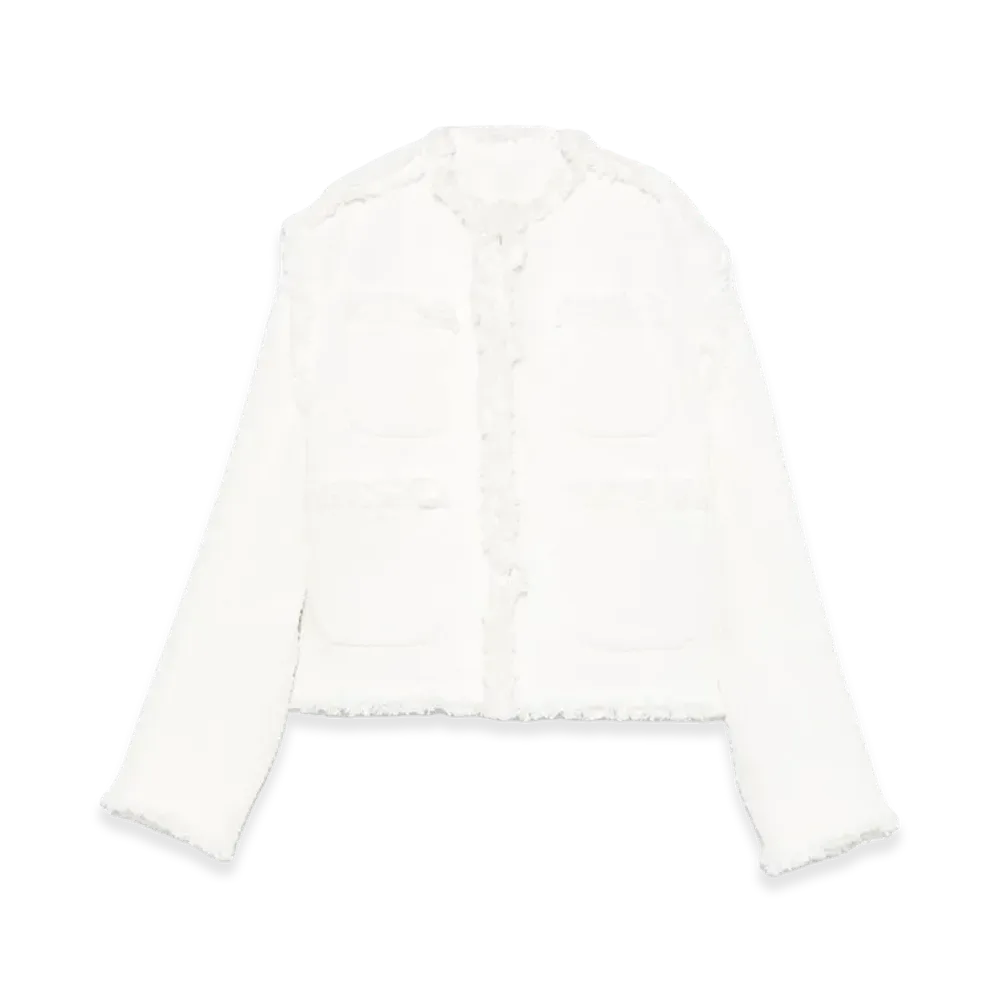 sacai Women's Punching Denim Jacket "White"
