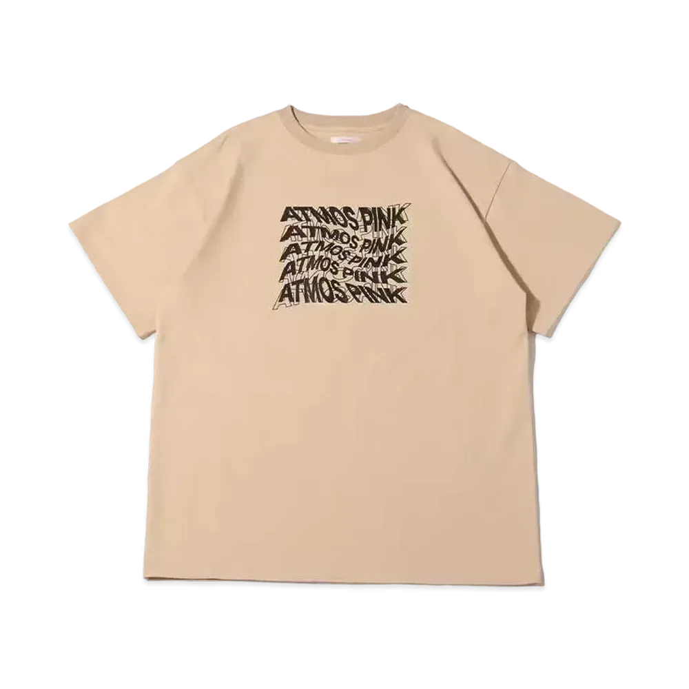 atmos pink Graphic Big T "Beige"