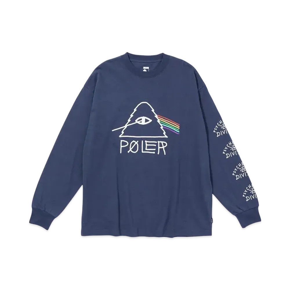 POLeR Psychedelic Fit LS Tee "Navy"