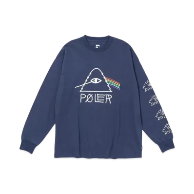 POLeR Psychedelic Fit LS Tee "Navy"