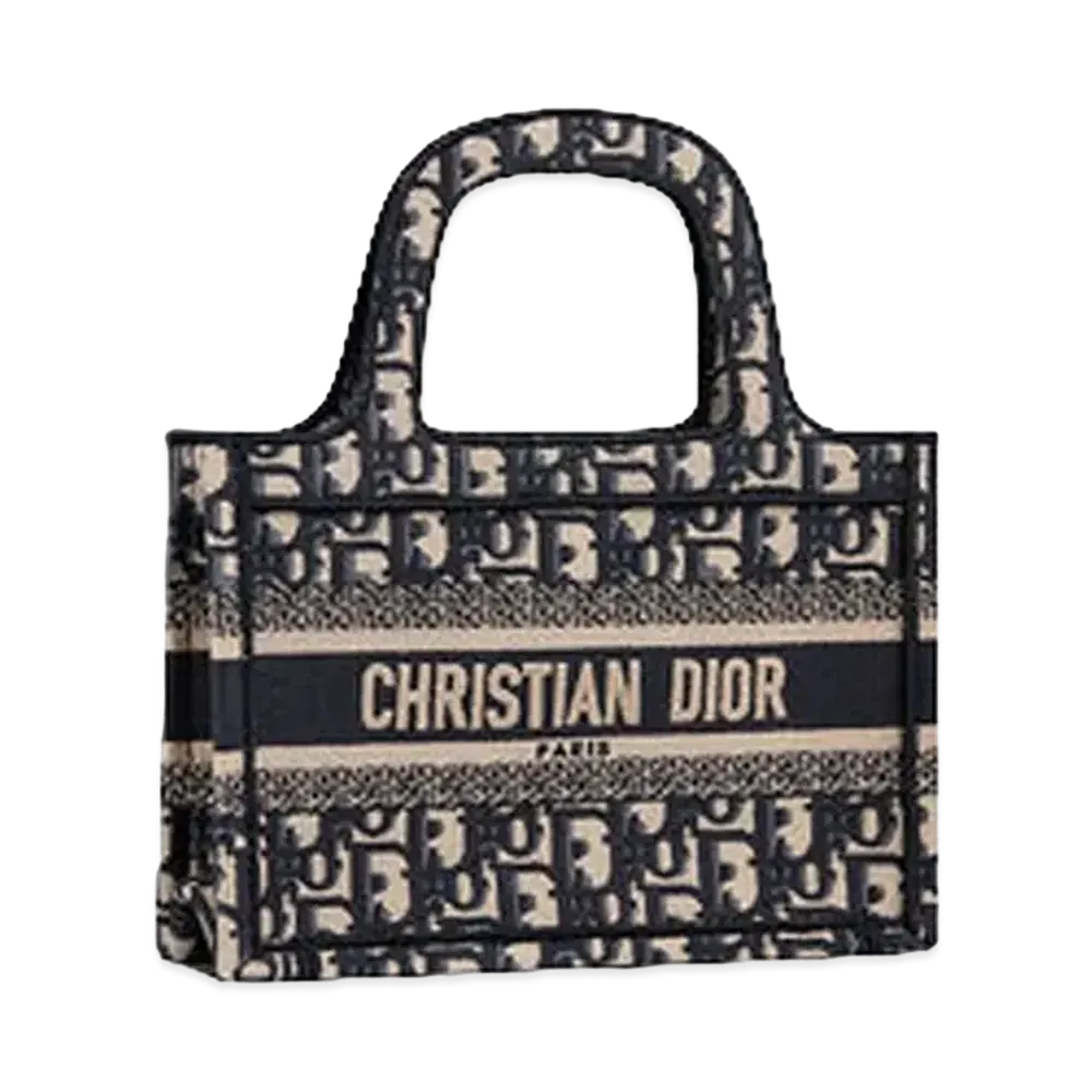 Dior Mini Dior Book Tote "Blue"