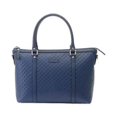 GUCCI Tote Bag Micro Guccisima "Navy"