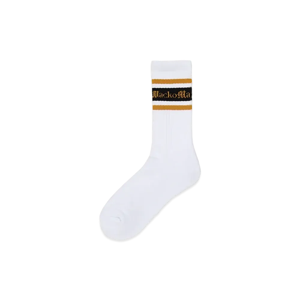 WACKO MARIA Logo Jacquard Socks "Gold"