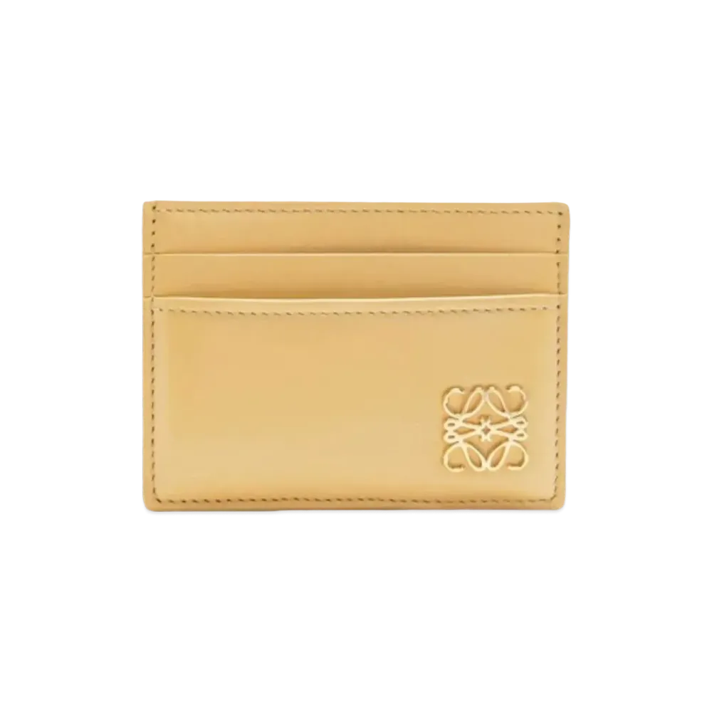 LOEWE Puffer Anagram Plain Card Holder Shinina Pakaf "Dark Butter"