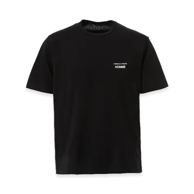 COMME des GARCONS HOMME Cotton Plain Logo T-Shirts "Black"