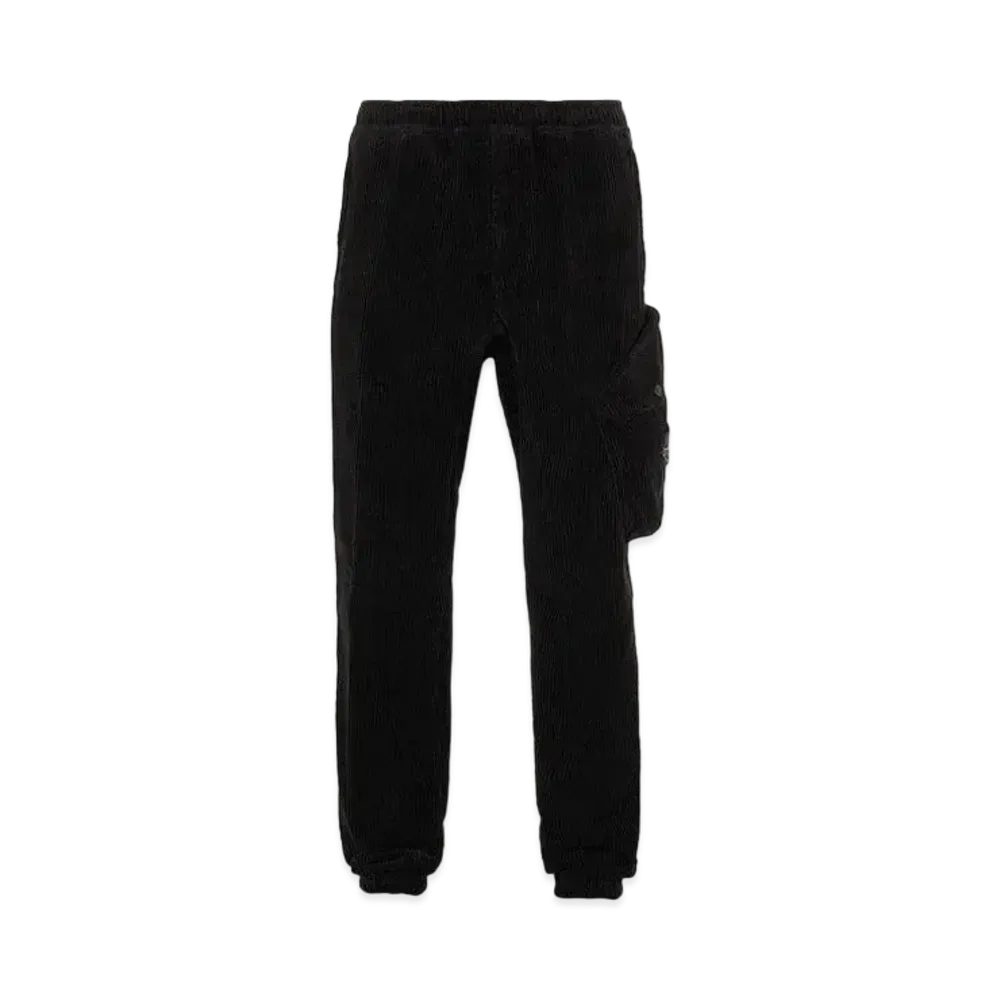 Stone Island 30811 COTTON CORDUROY_REGULAR TAPERED FIT "Black"