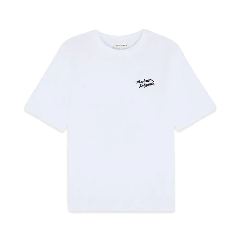 Maison Kitsune Handwriting Comfort T-Shirt "White/Black"
