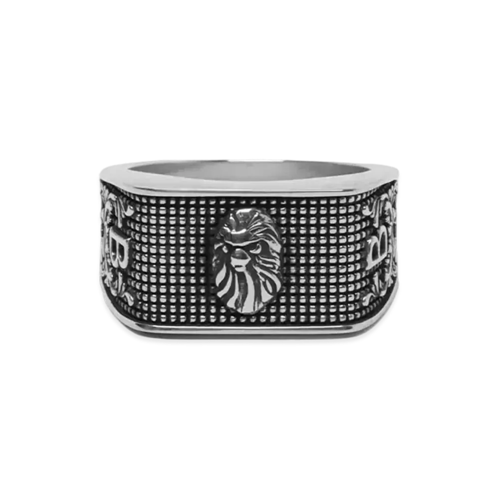 A BATHING APE Bape Black Ring #2 "Silver"