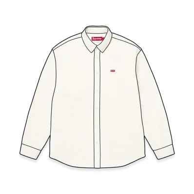 Supreme Small Box Denim Shirt "White"