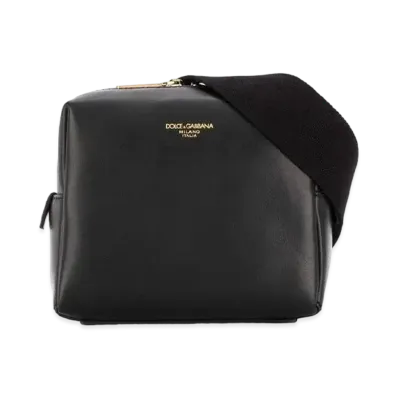 Dolce&Gabbana Mon-Reale Waist Poach Small Calfskin Brand Logo "Black"