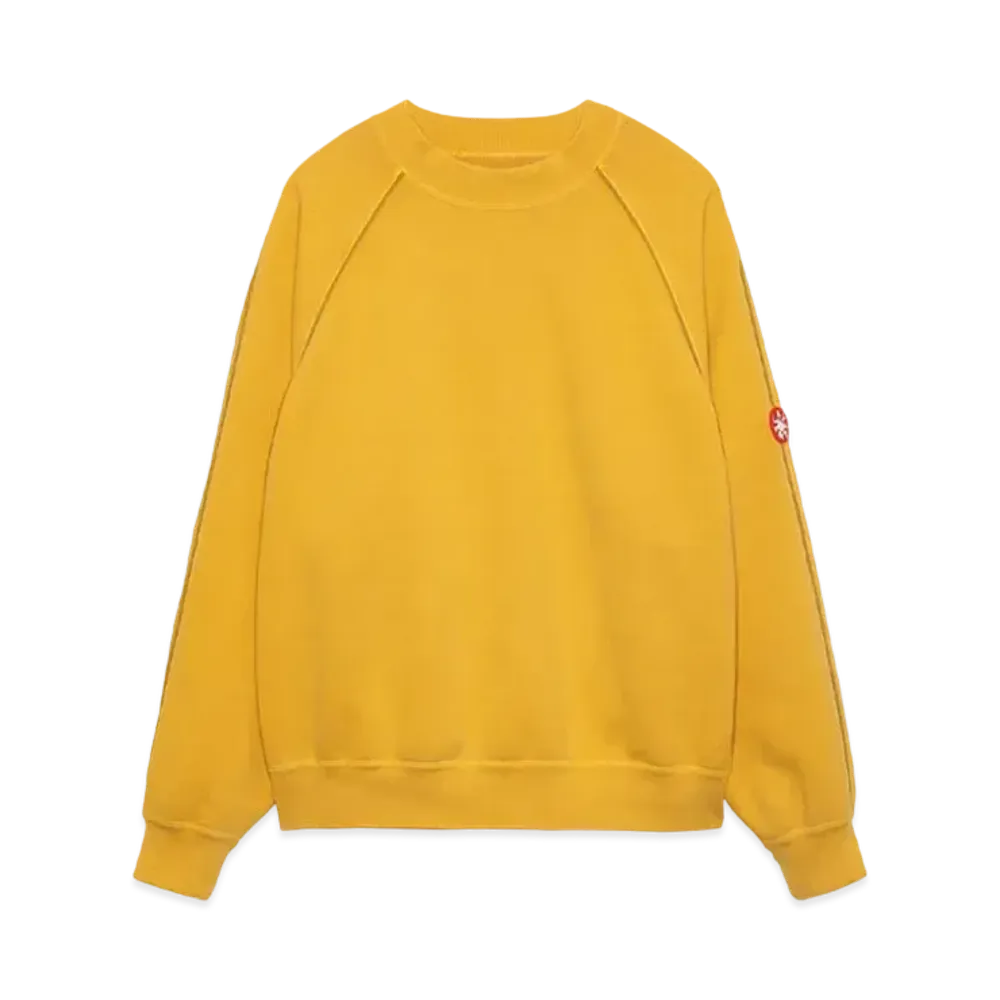 Cav Empt (C.E) OVERDYE RAGLAN PIPING SWEAT "Yellow"