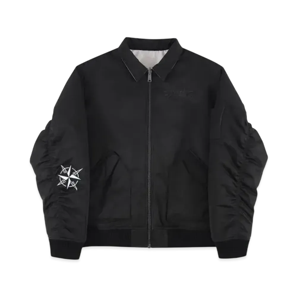 Unknown London Reversible Camo Bomber Jacket "Black"