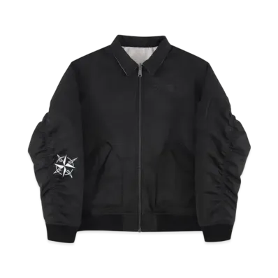 Unknown London Reversible Camo Bomber Jacket "Black"