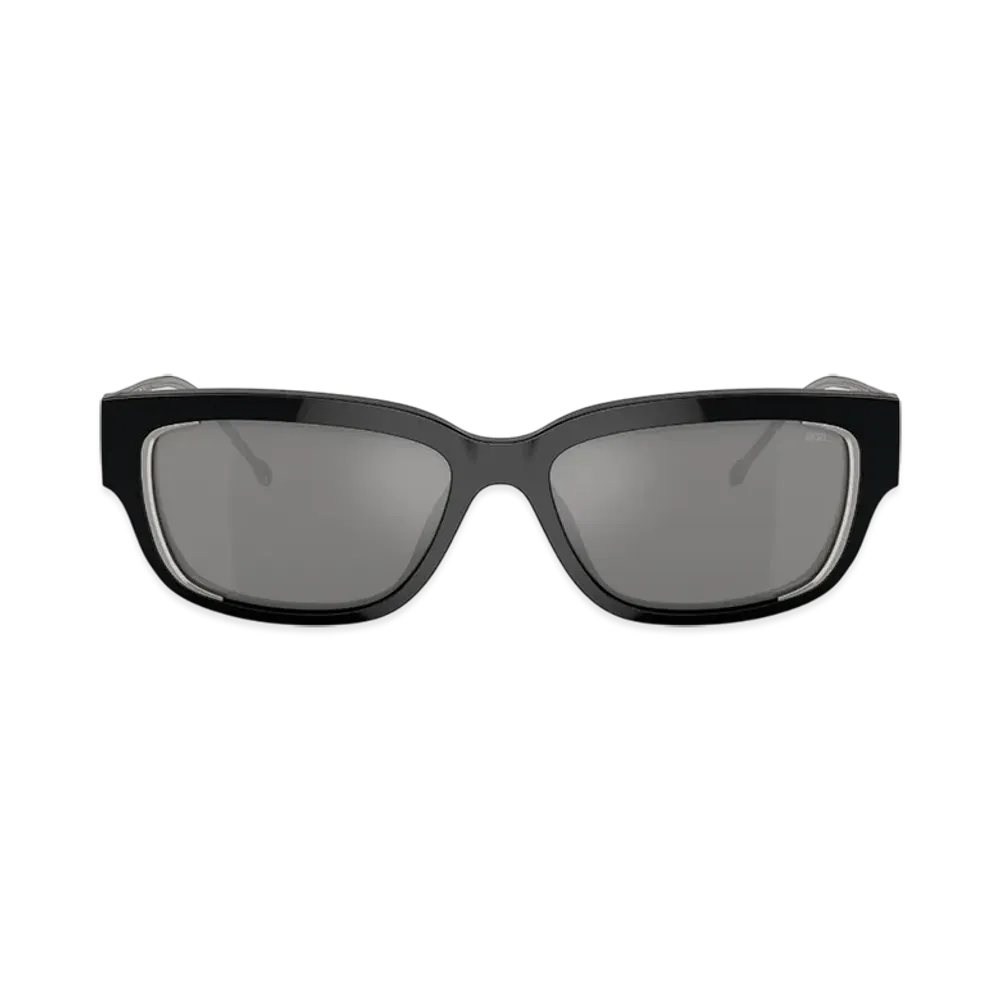 Diesel 0Dl2002 Size 56 Sunglasses "Black Flash Mirror"