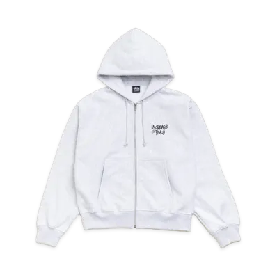 Stussy Peace Increased Zip Hoodie "Ash Heather"