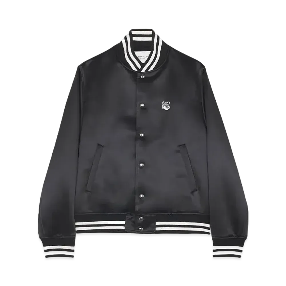 Maison Kitsune Satin Teddy "Black"