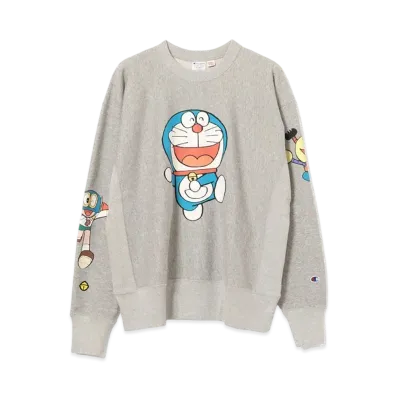 Champion x MANGART BEAMS Fujiko F. Fujio Printed Sweat "Gray"