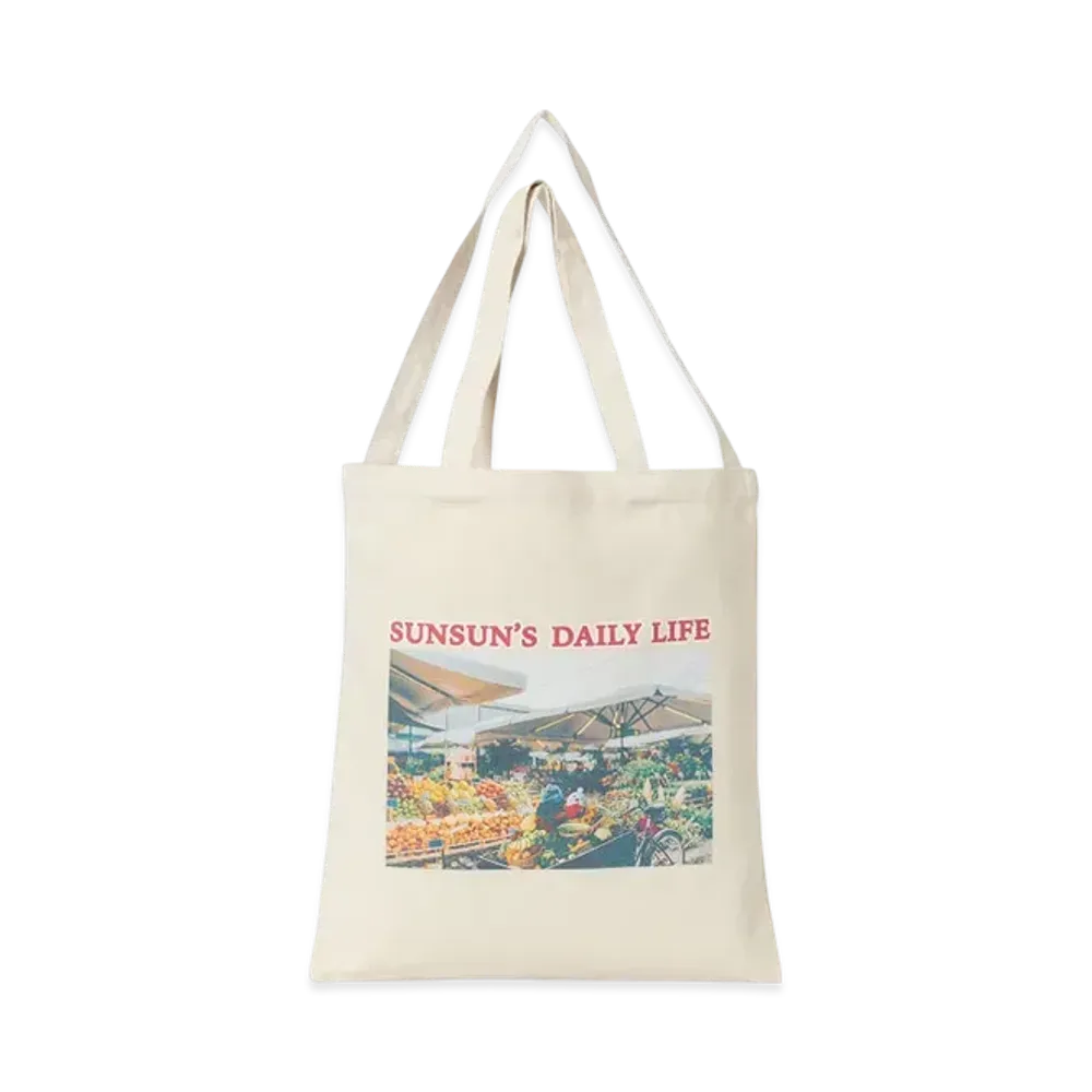 B:MING by BEAMS x PUPPET SUNSUN / Photo Print Tote Bag "Supermarket"