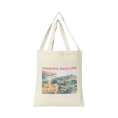 B:MING by BEAMS x PUPPET SUNSUN / Photo Print Tote Bag "Supermarket"