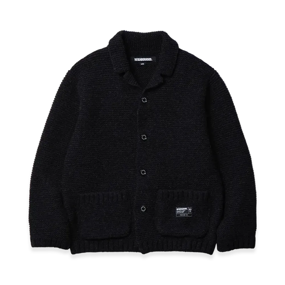 NEIGHBORHOOD Shetland Knit Jacket "Black"