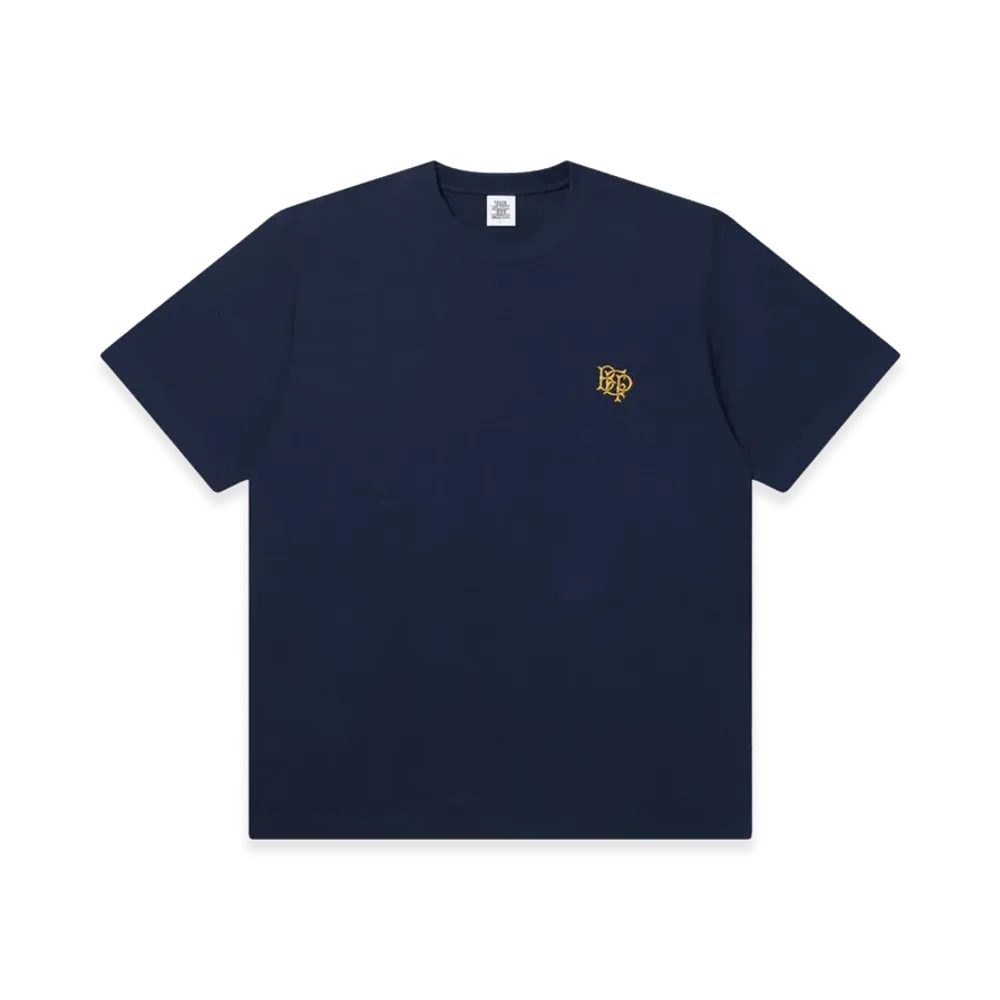 BlackEyePatch Royal Emblem Embroidered Heavyweight Tee "Navy"