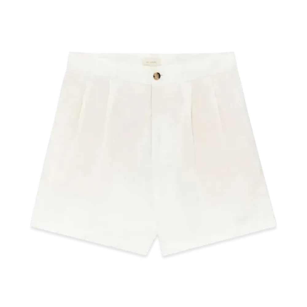 Aime Leon Dore Double Pleated Linen Short "White"