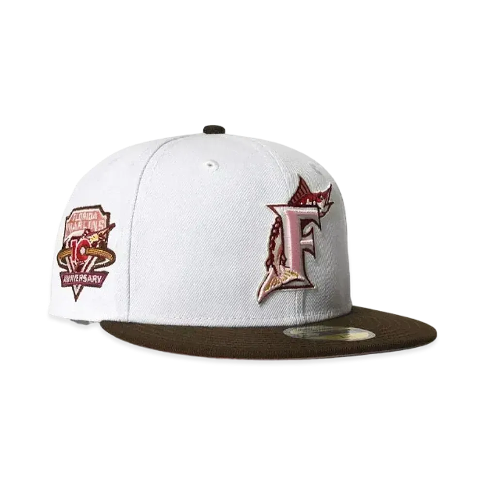 NEW ERA Florida Marlines - 10th ANV "WHITExBROWN"