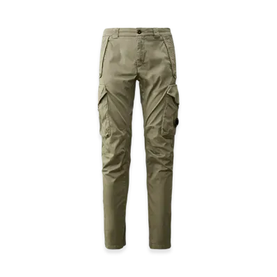 C.P. Company Stretch Sateen Ergonomic Lens Utility Pants "Agave Green"