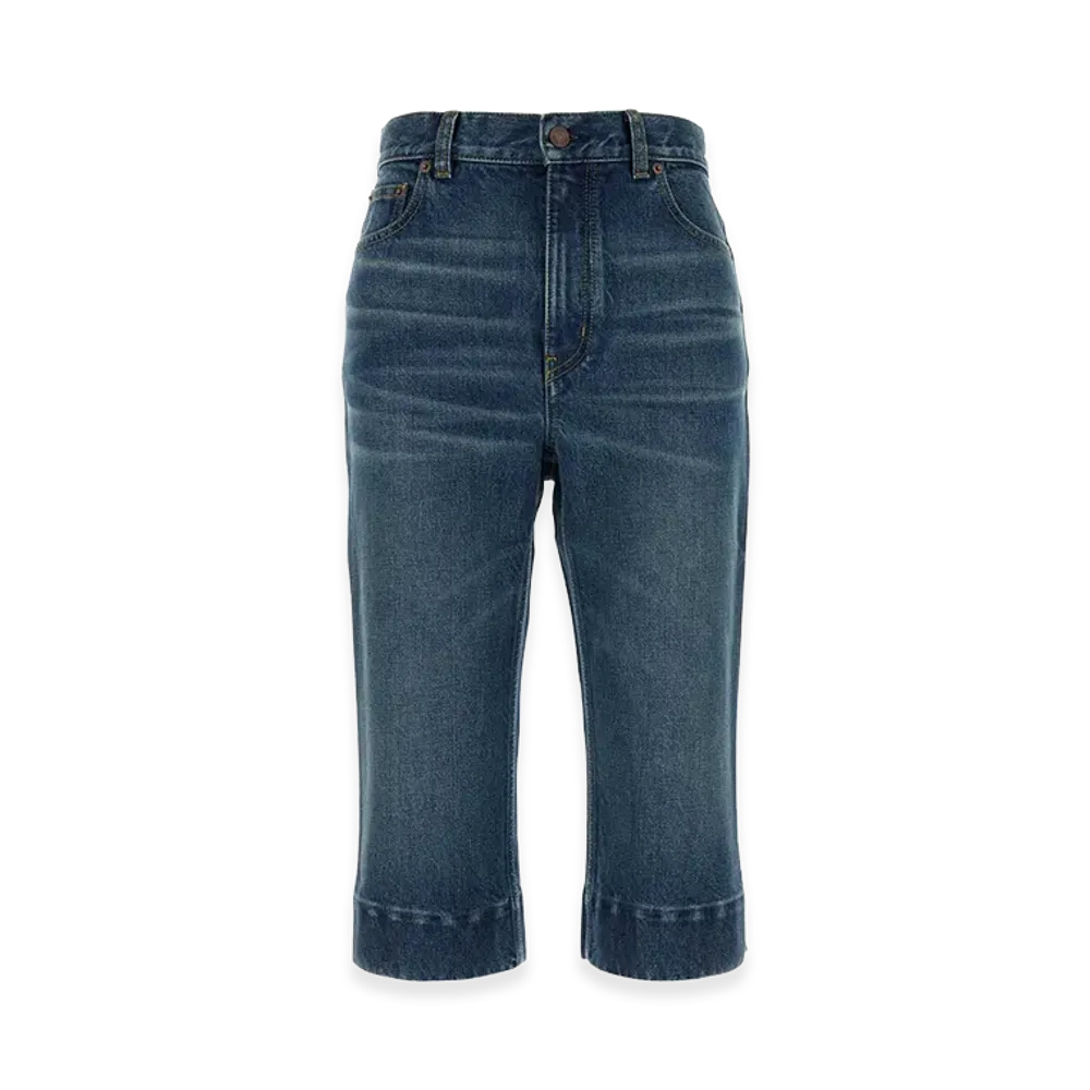 Chloe Women's Jeans Denim Capri "Blue"