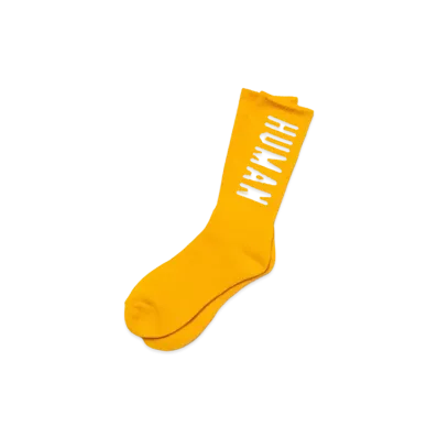 HUMAN MADE HM Logo Socks "Yellow"