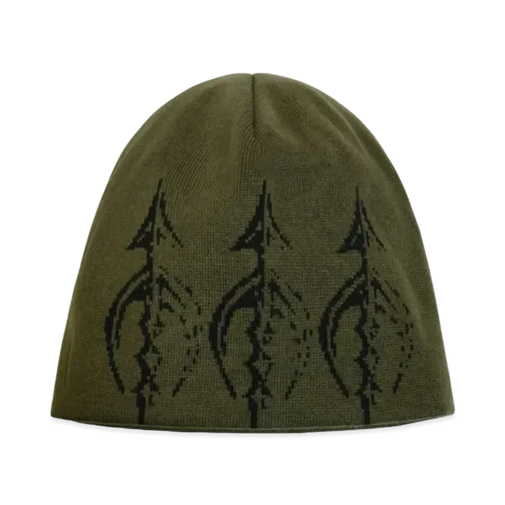 THUG CLUB Iron Spear 3pin Beanie "Khaki"