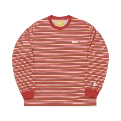 FR2 Retro Striped Longsleeve T-shirt "Red"