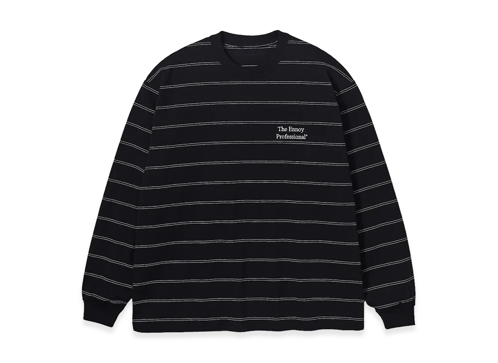 ENNOY Panel Border L/S T-Shirt "Black"